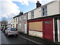 Boarded-up former shop, Lewis Street, Aberaman