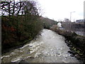 White water on the River Cynon, Abercynon