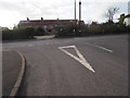 Junction of Bell Lane and B1077