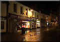 Molesworth Street, Wadebridge, by night