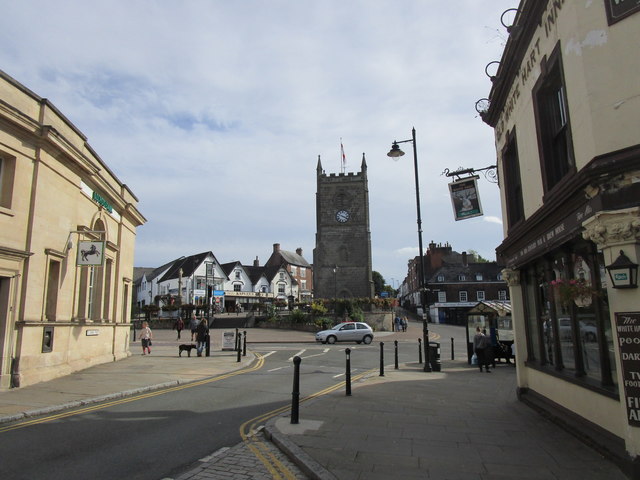 View into the Market Place from Newland Street, Coleford