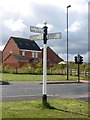 Old Direction Sign - Signpost by Earsdon Road, Whitley Bay parish