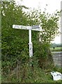 Old Direction Sign - Signpost by Esworthy Cross, Oakworth parish