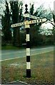 Old Direction Sign - Signpost by Main Road, Weston village