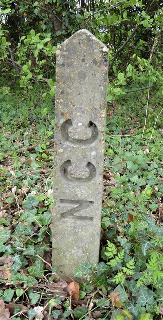 Old Boundary Marker by the A143, Yarmouth Road, Kirby Canes parish