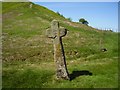 SE8694 : Old Wayside Cross - Malo Cross, below Whinny Nab, Lockton parish by Milestone Society
