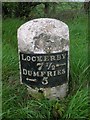 Old Milestone by the A709, Bellridding, Torthowald parish