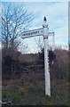 Old Direction Sign - Signpost near Penbugle farm, Duloe parish