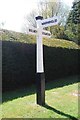 Old Direction Sign - Signpost by Cross Colwood Lane, Bolney parish