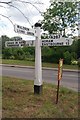 Old Direction Sign - Signpost by the A267, Sharp