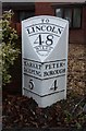 Old Milepost by Lincoln Road, Werrington, Peterborough parish