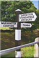 Old Direction Sign - Signpost by the B390, Chitterne