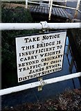 SU5828 : Old Bridge Marker by the B3046, Cheriton parish by Milestone Society