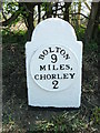 Old Milestone by the A673, Bolton Road, Heath Charnock