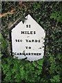 Old Milestone by the B4314, east of Narberth