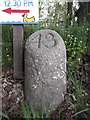 Old Milestone by the A944, south of Bridge of Newe, Strathdon parish