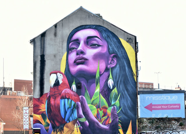 Street art, Gresham Street, Belfast... © Albert Bridge cc-by-sa/2.0 ...