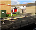 Two green cabinets, Station Road, Abercynon