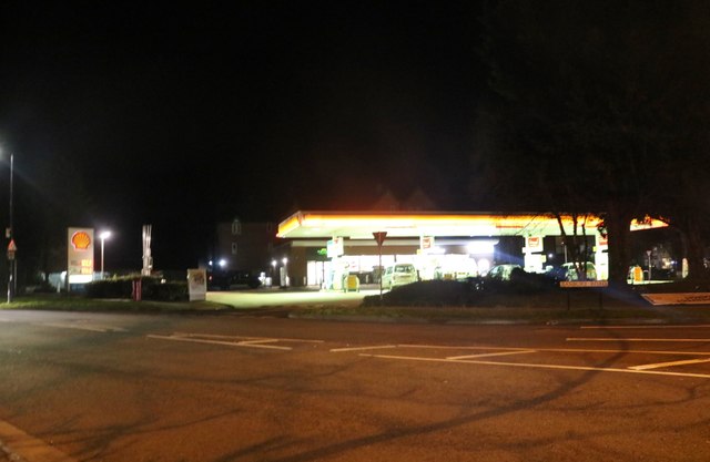 Petrol station on Banbury Road, Stratford-upon-Avon