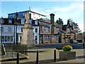 Staines war memorial and Conservative Club