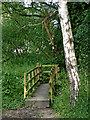 Footbridge at Copthorne near Audlem in Cheshire