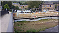 SE0126 : Construction of flood defence wall at Bridge End, Burnley Road, Mytholmroyd by Phil Champion