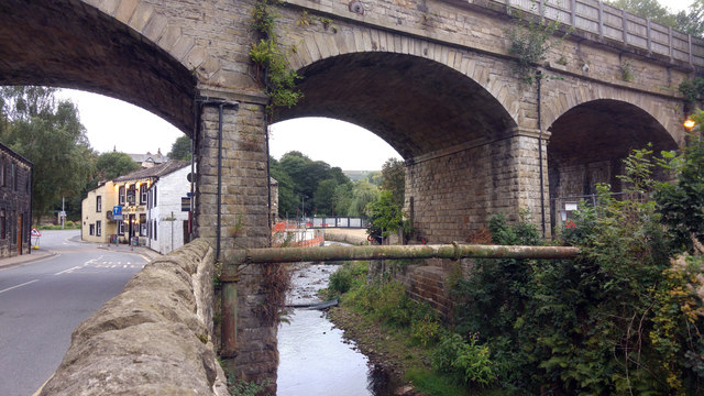 Cragg Brook downstream of the railway... © Phil Champion :: Geograph ...