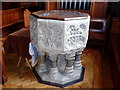 Octagonal font at St David