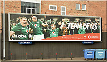J3373 : Vodaphone Irish Rugby poster, Belfast (February 2019) by Albert Bridge