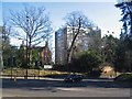 Masonic Hall and Kenilworth Court flats