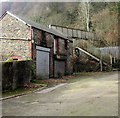 Shuttered premises at the western end of Pencerrig Street, Llanbradach