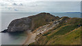SY8080 : East side of the Durdle Door promontory and beach at Man o' War Cove by Phil Champion