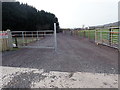 Approach road to intensive farming units from Railway Road, Meigh