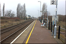 TL2796 : Whittlesea station, looking westwards by Robert Eva