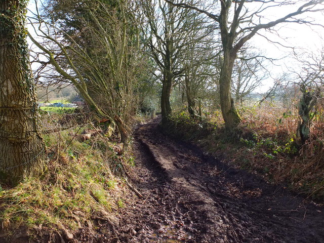Footpath between Roscoe House and Fishers Farm