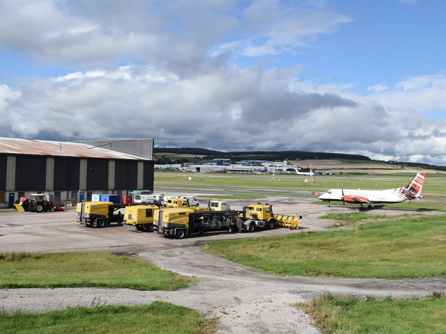 Snow clearing machines, Aberdeen Airport