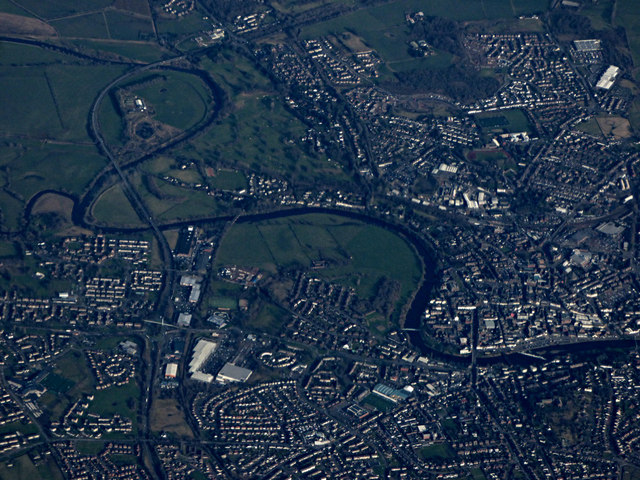 Dumfries from the air