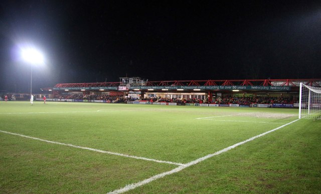 The Jack Barret Memorial Stand in the Wham Stadium