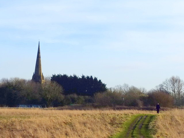 St Helen's Spire from Sefton Meadows