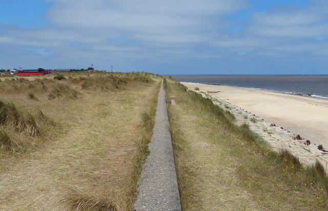 Norfolk Coast Path at Caister-on-Sea