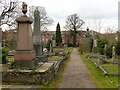 SK3435 : Derby Old Cemetery, one of the main walks by Alan Murray-Rust