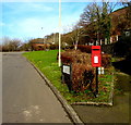 ST0799 : Queen Elizabeth II postbox, Gray's Place, Merthyr Vale by Jaggery