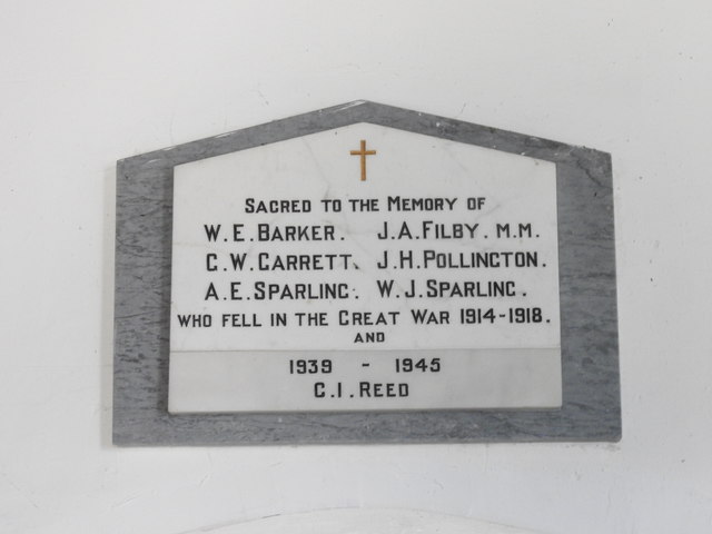 Runcton Holme War Memorial