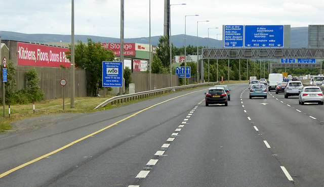Eastbound M50 at Ballymount