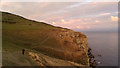 SZ0076 : Coast path and cliffs between Dancing Ledge and Blackers Hole, Isle of Purbeck by Phil Champion