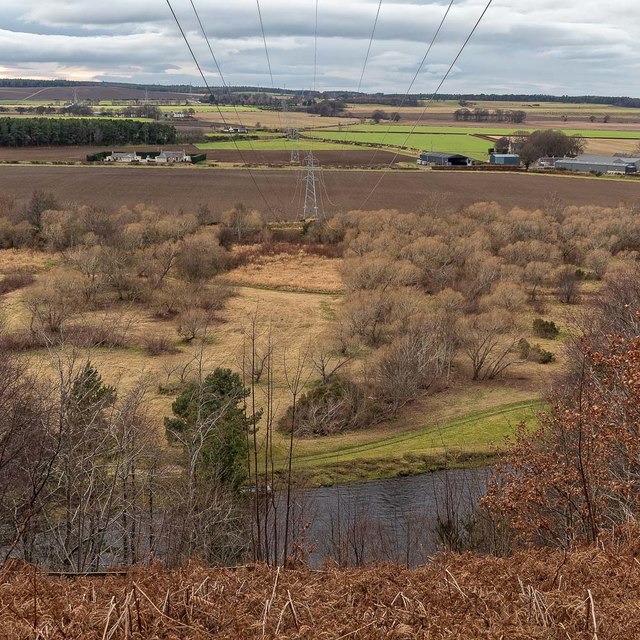 Pylon line over the River Spey