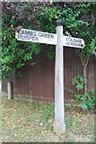 TQ2134 : Old Direction Sign - Signpost by Faygate Lane, Colgate parish by Milestone Society