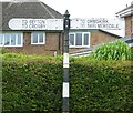 Old Direction Sign - Signpost by Deyes Lane, Maghull parish