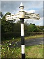 Old Direction sign - Signpost by the A712, Kirkpatrick Durham parish