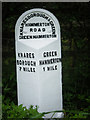 SE4456 : Old Milestone by the A59, Providence Green, Green Hammerton by C Minto